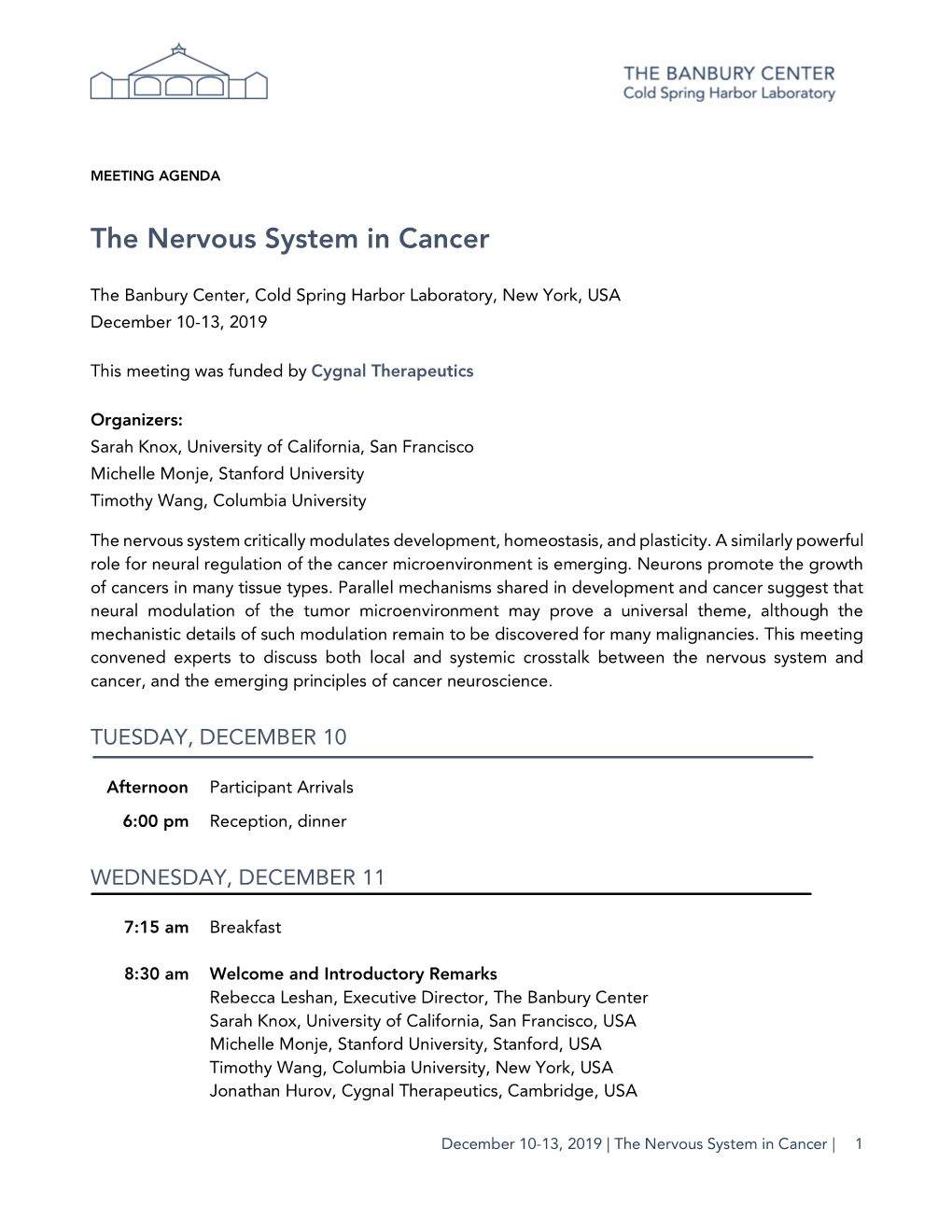 The Nervous System in Cancer