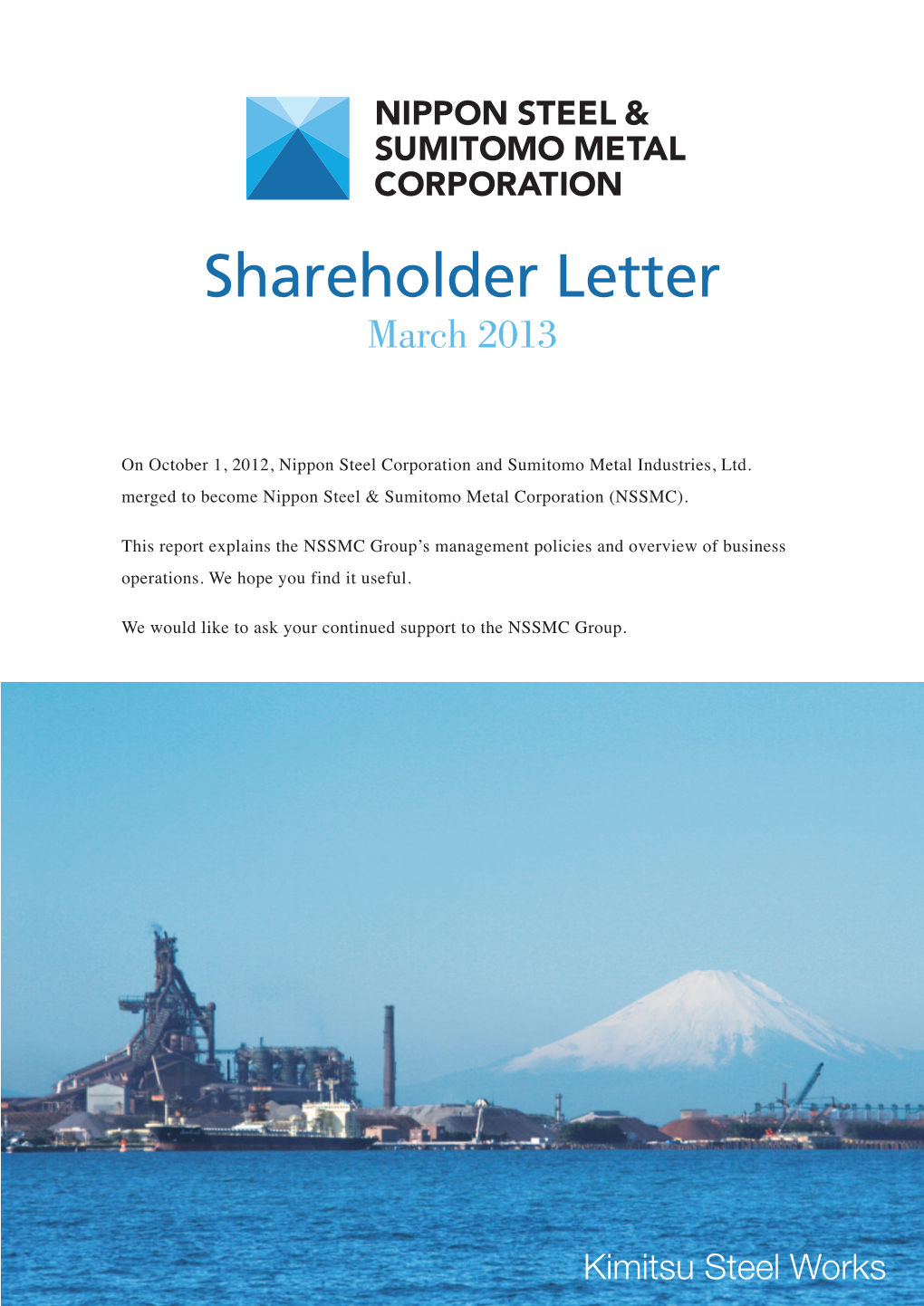 Shareholder Letter March 2013