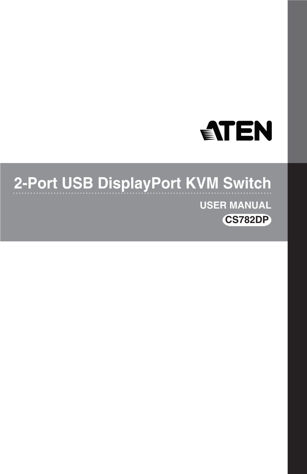 2-Port USB Displayport KVM Switch