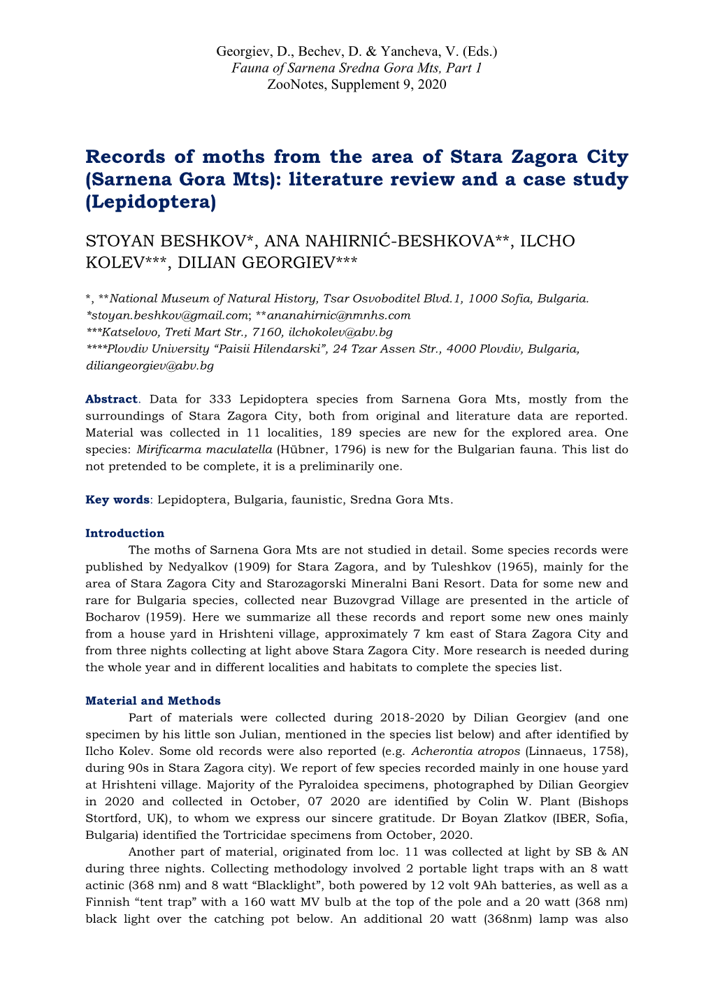 Geology and Morphotectonics of Sredna Gora Mountains