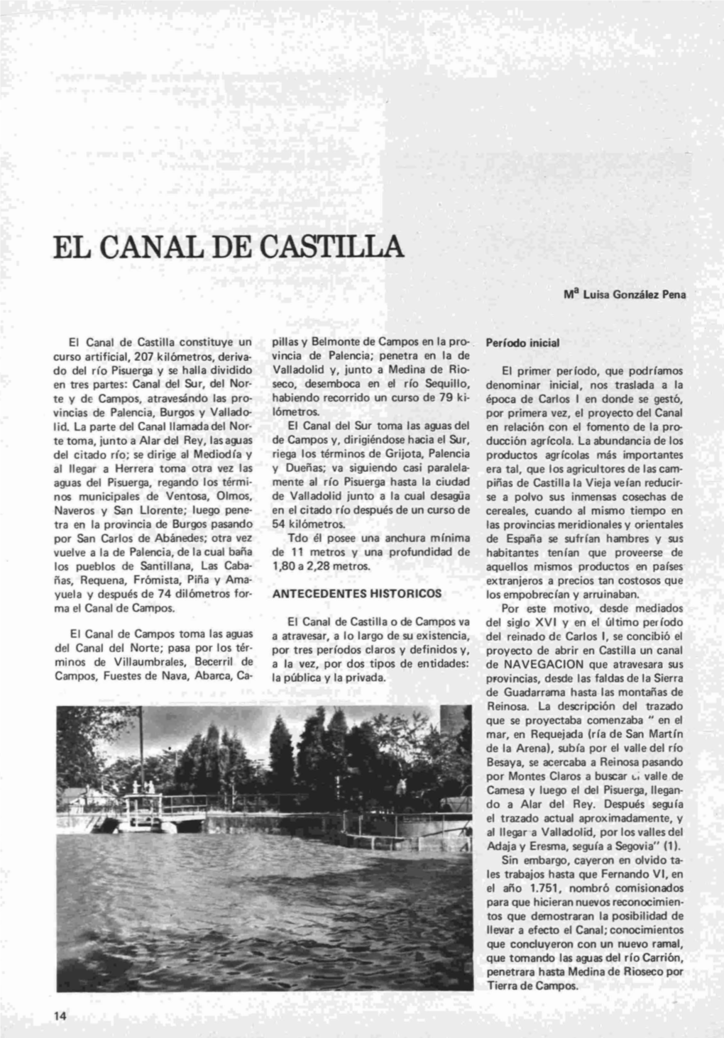 El Canal De Castilla