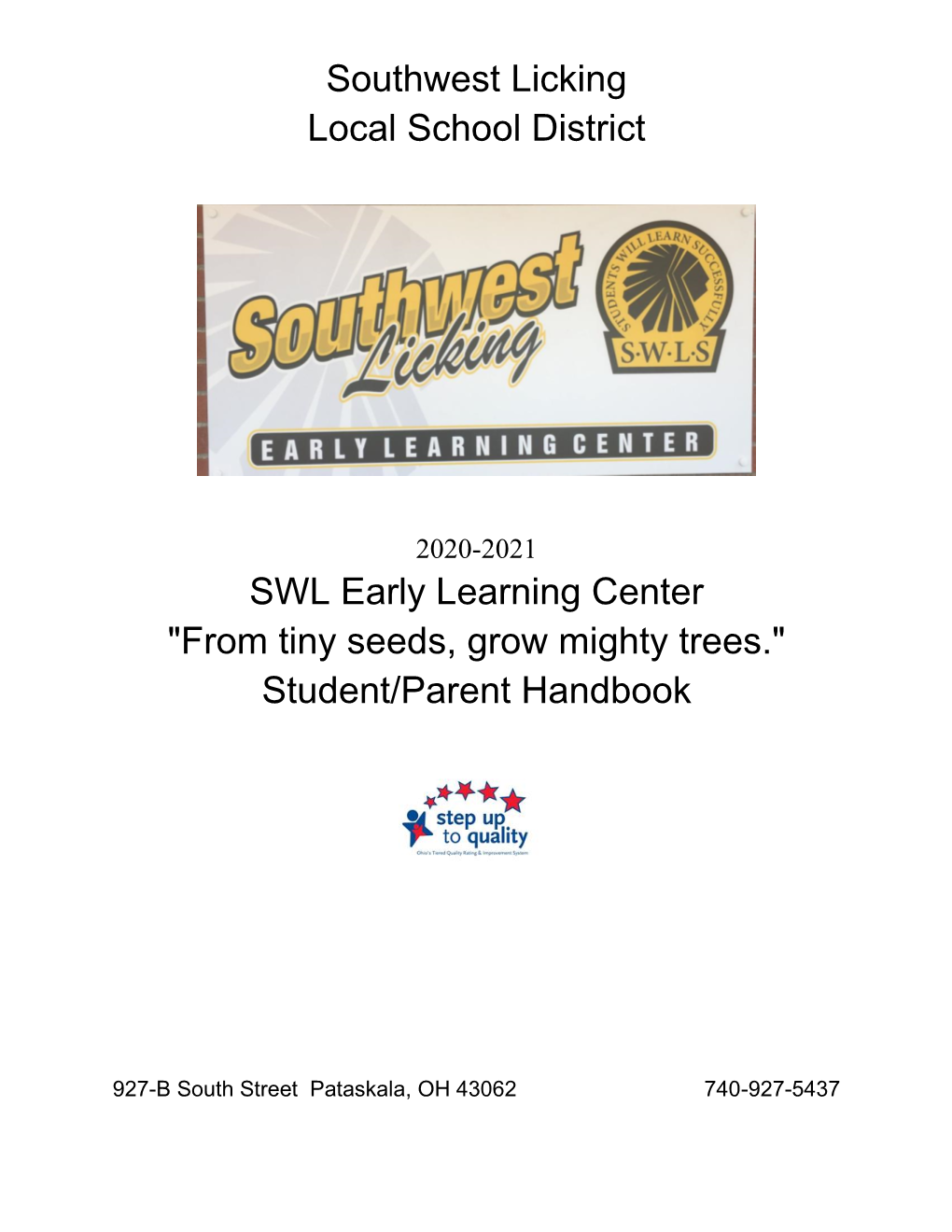 Southwest Licking Local School District SWL Early