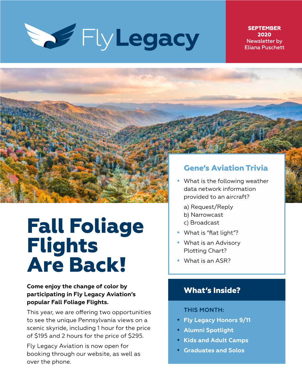 Fall Foliage Flights Are Back!