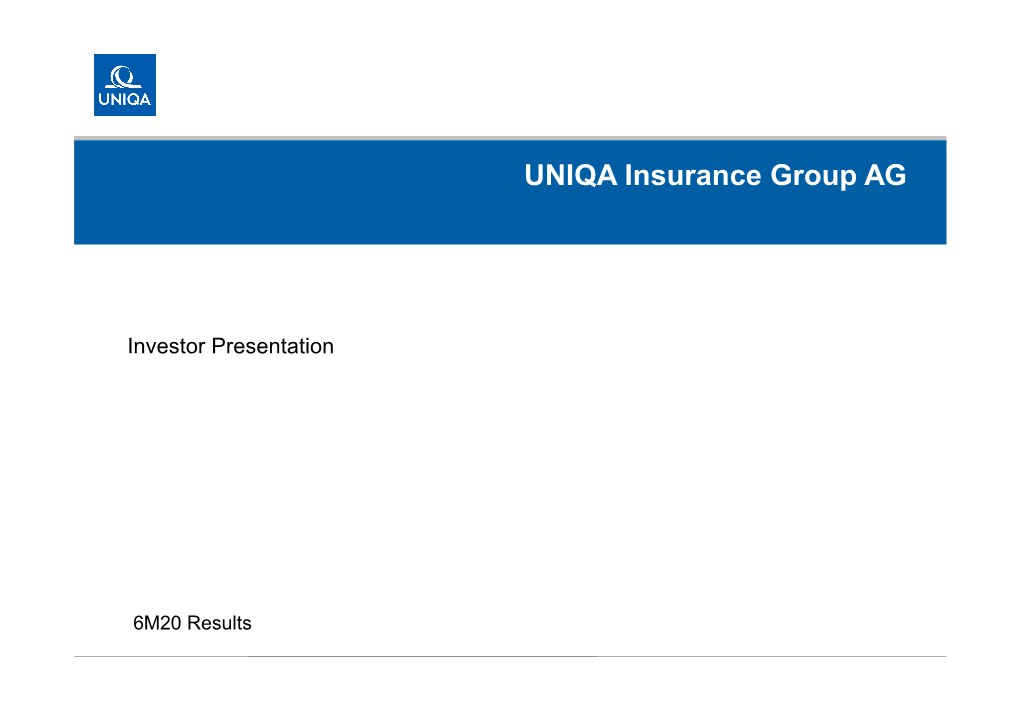 UNIQA Insurance Group AG