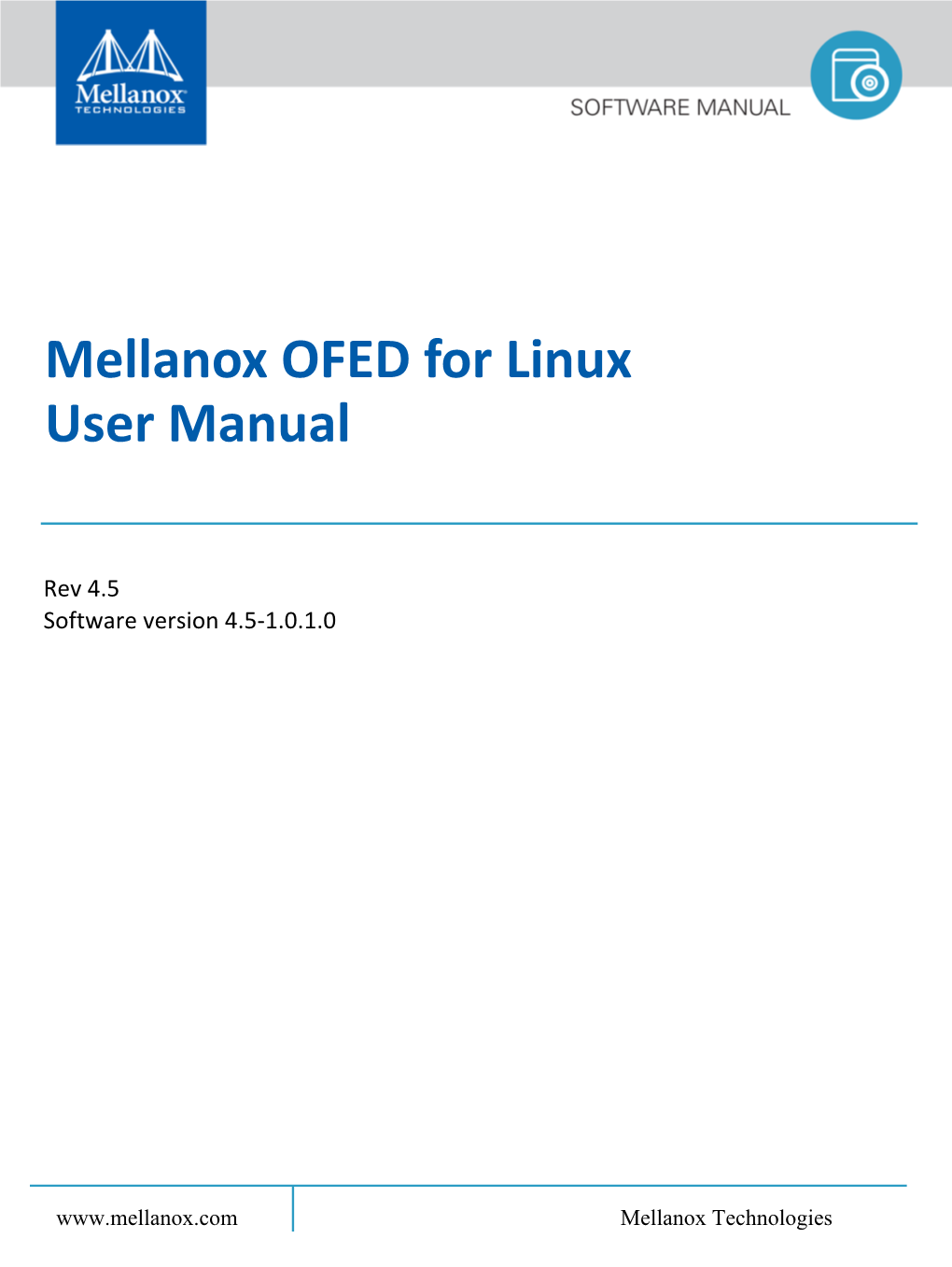 Mellanox OFED Linux User's Manual