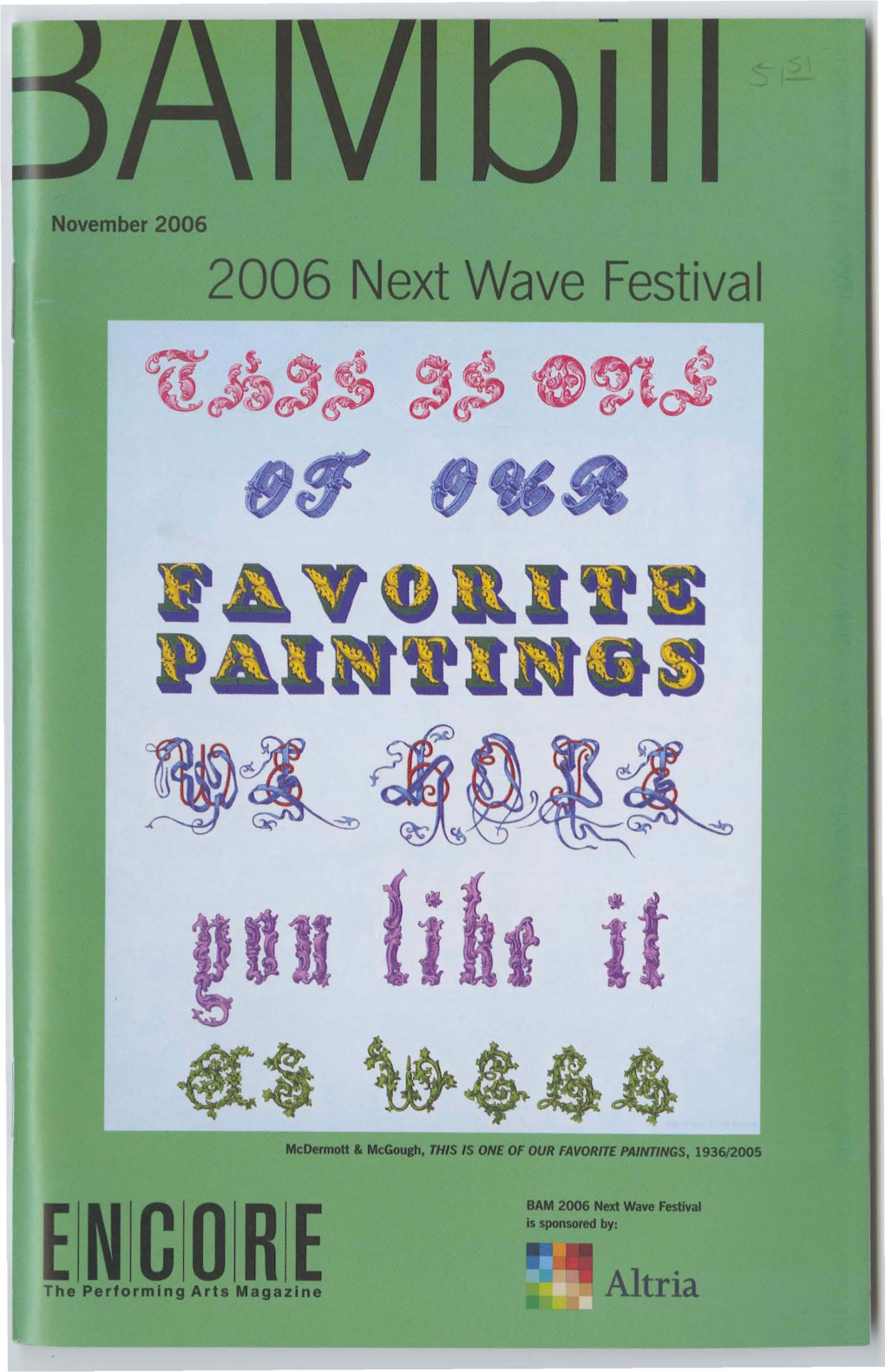 2006 Next Wave Festival