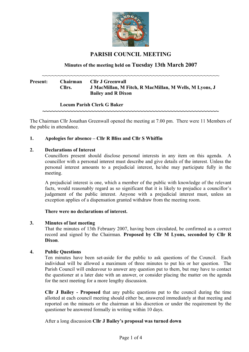 Minutes of Finance Committee Meeting Held on 5Th February 2005
