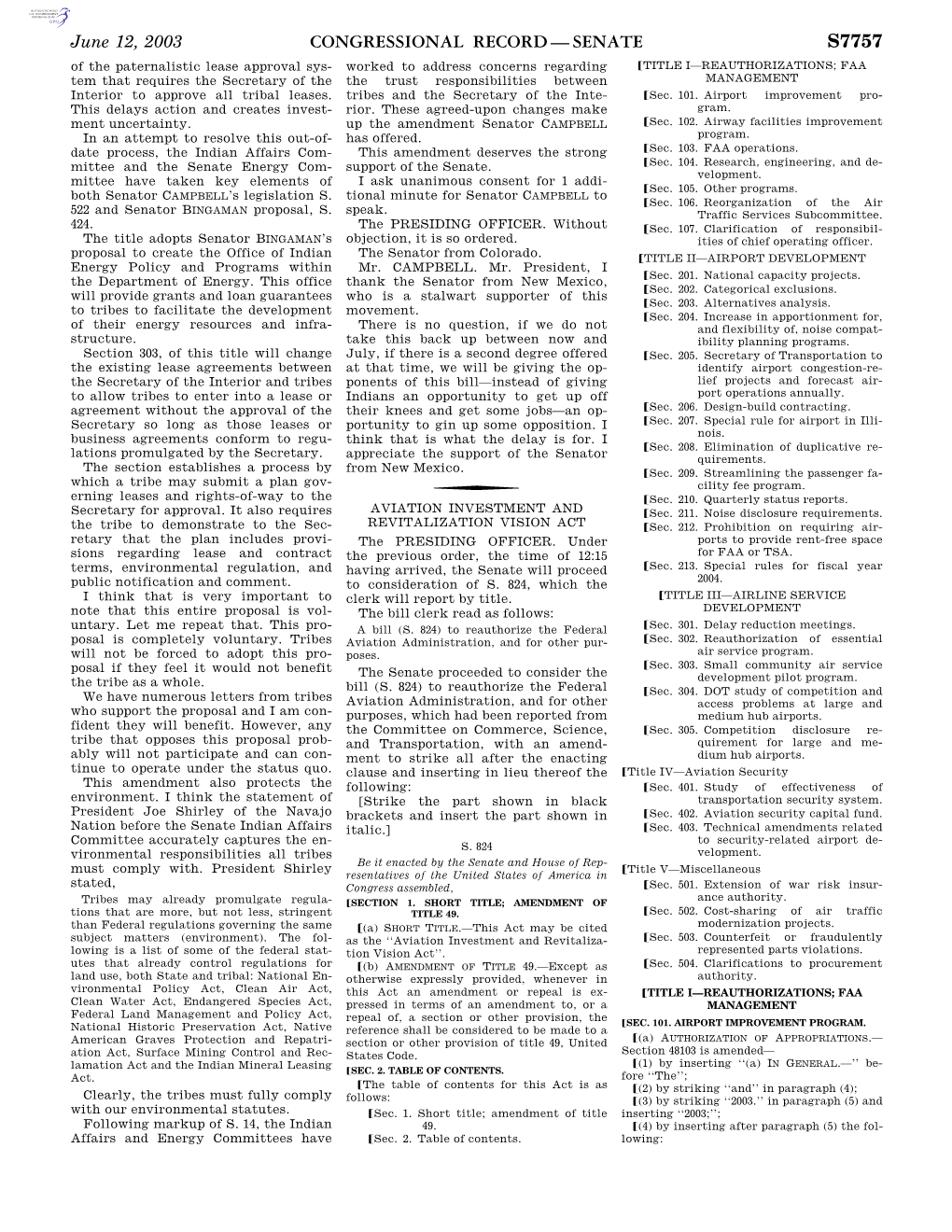 Congressional Record—Senate S7757
