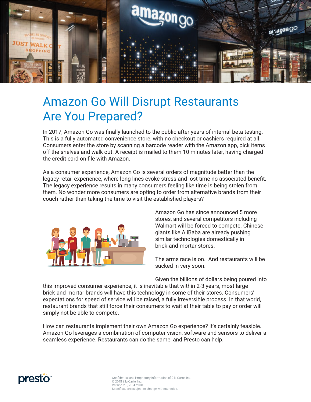 Amazon Go Will Disrupt Restaurants Shelves