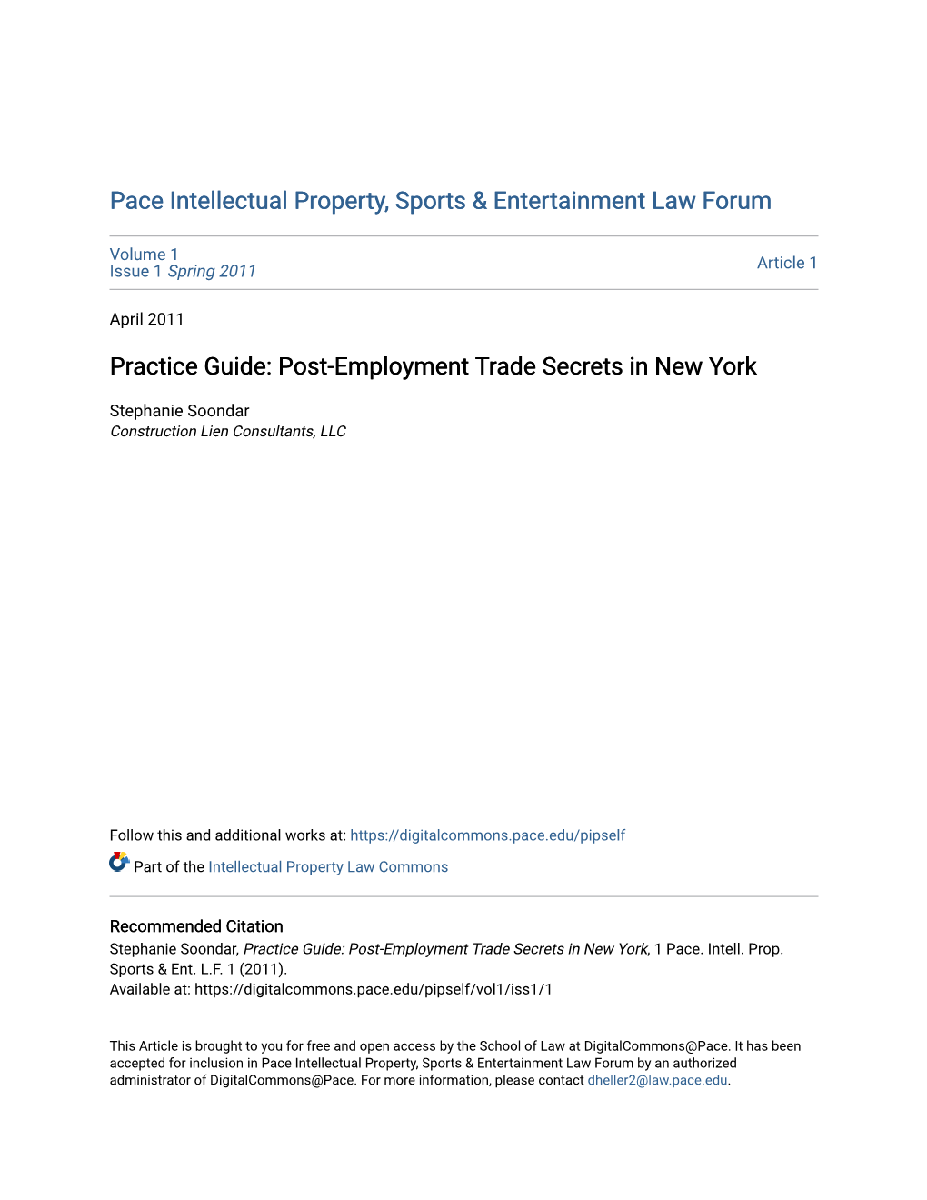 Post-Employment Trade Secrets in New York