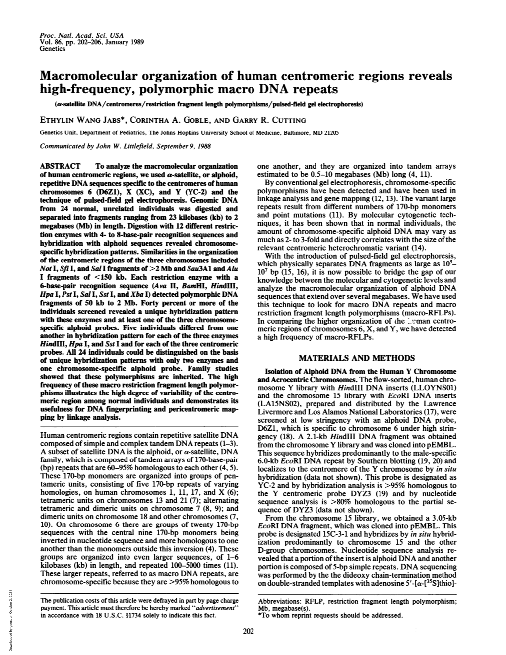 Macromolecular Organization of Human Centromeric Regions Reveals