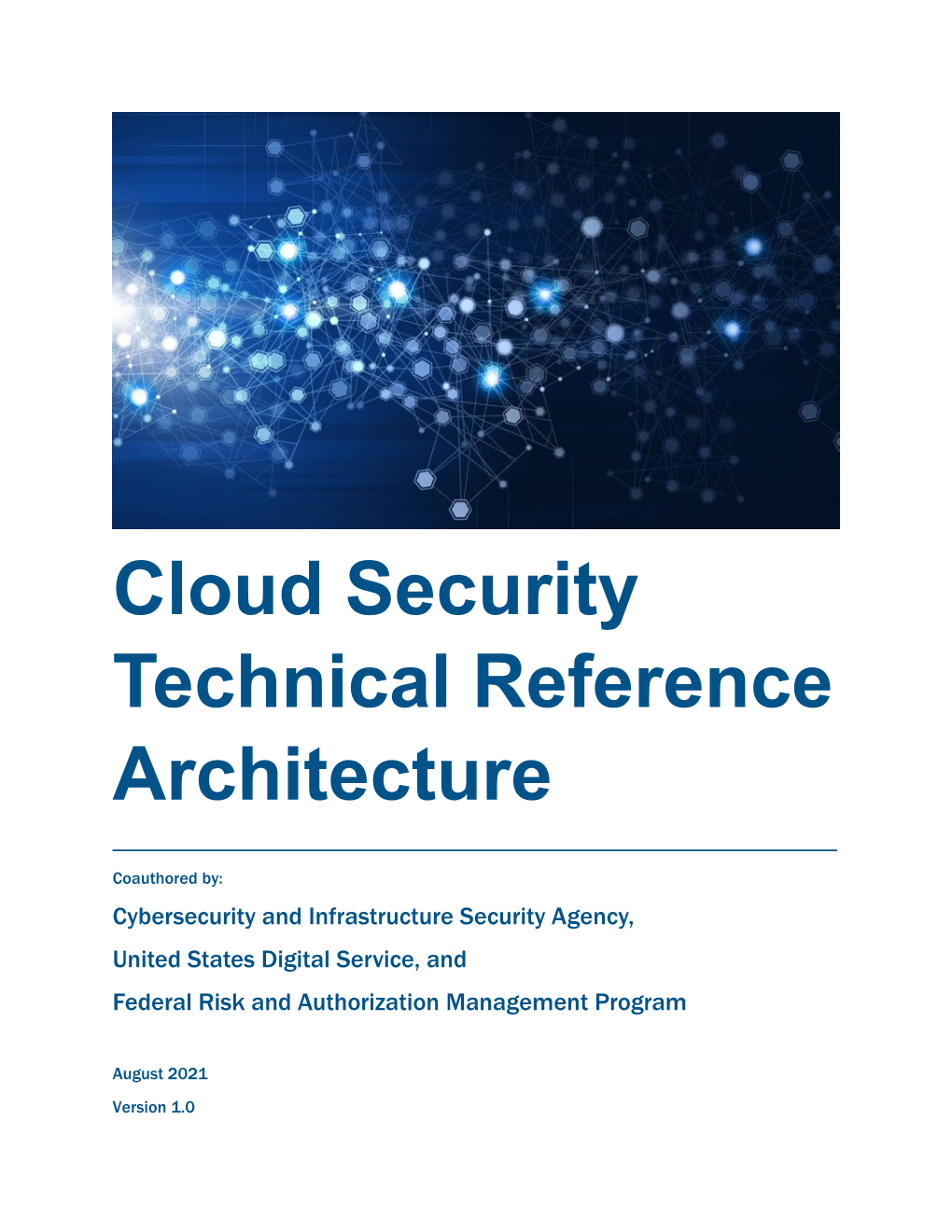 CISA Cloud Security Technical Reference Architecture