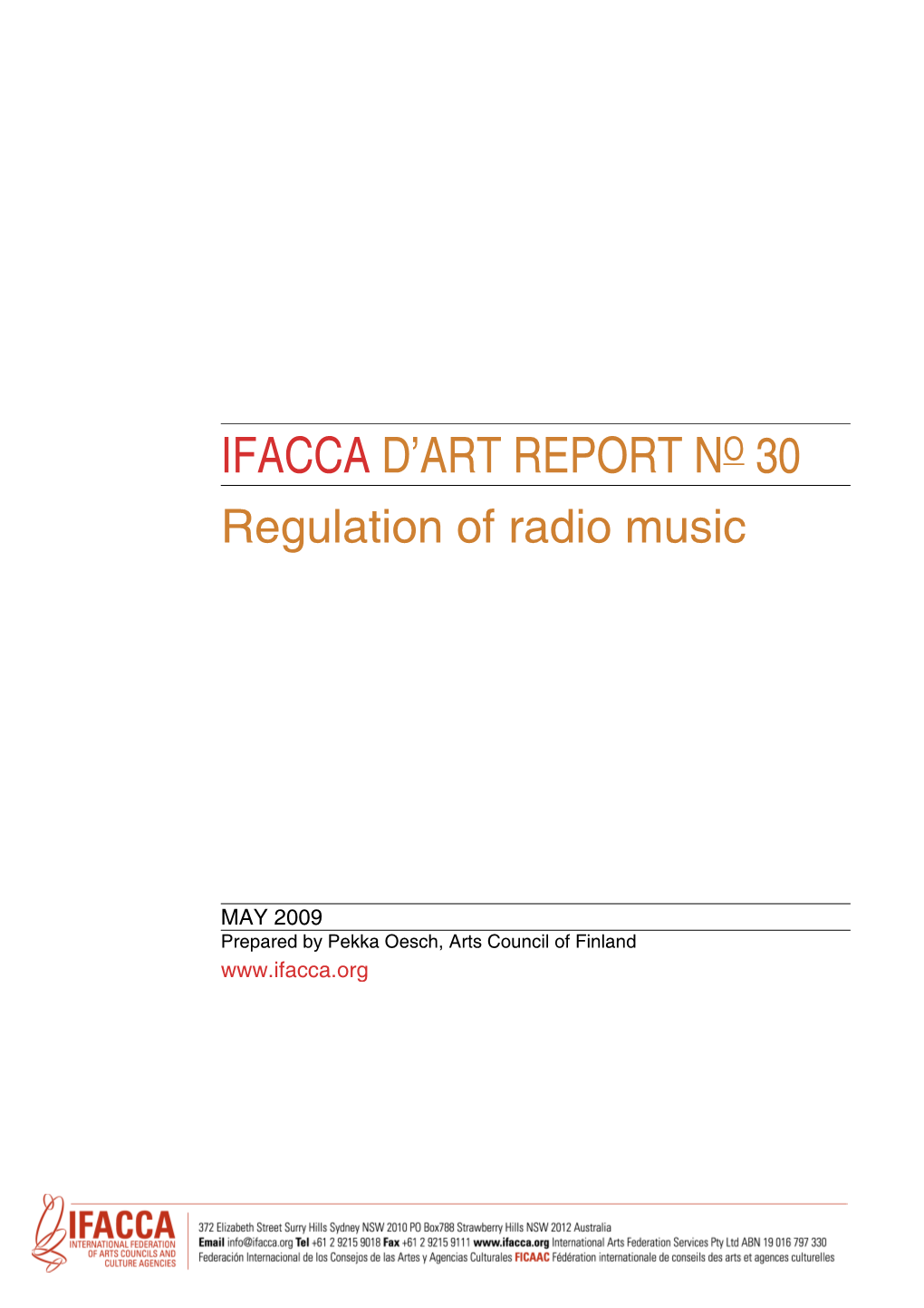 Regulation of Radio Music