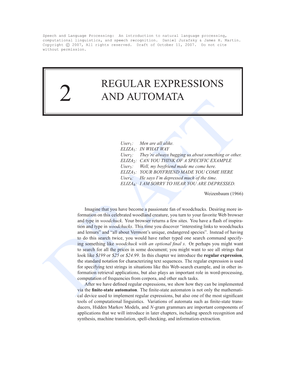 Regular Expressions and Automata