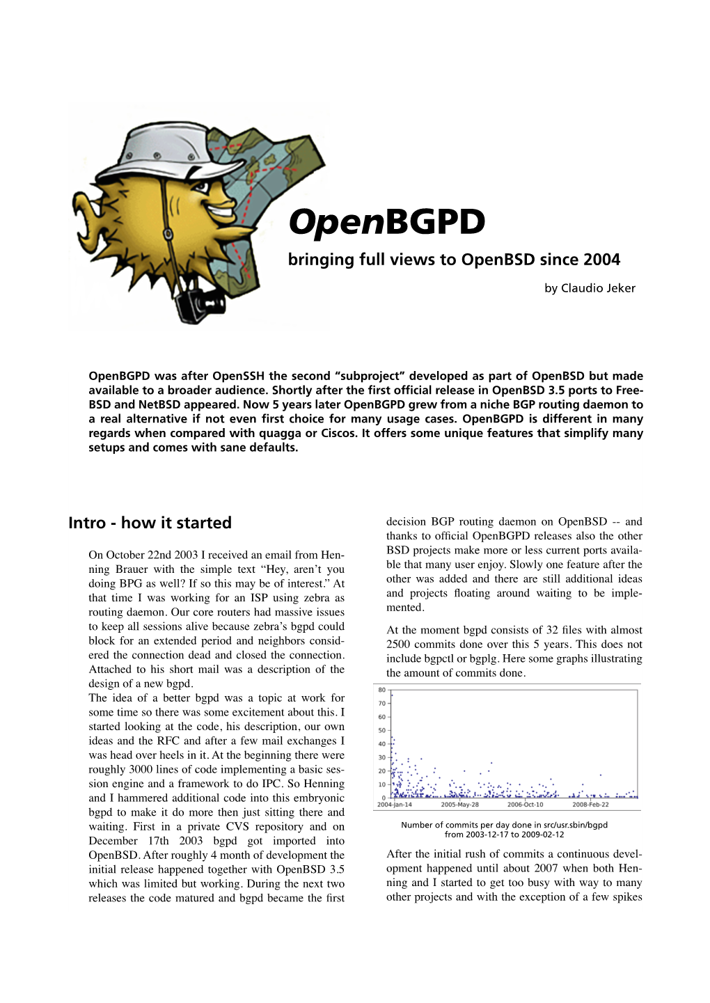 Openbgpd Bringing Full Views to Openbsd Since 2004
