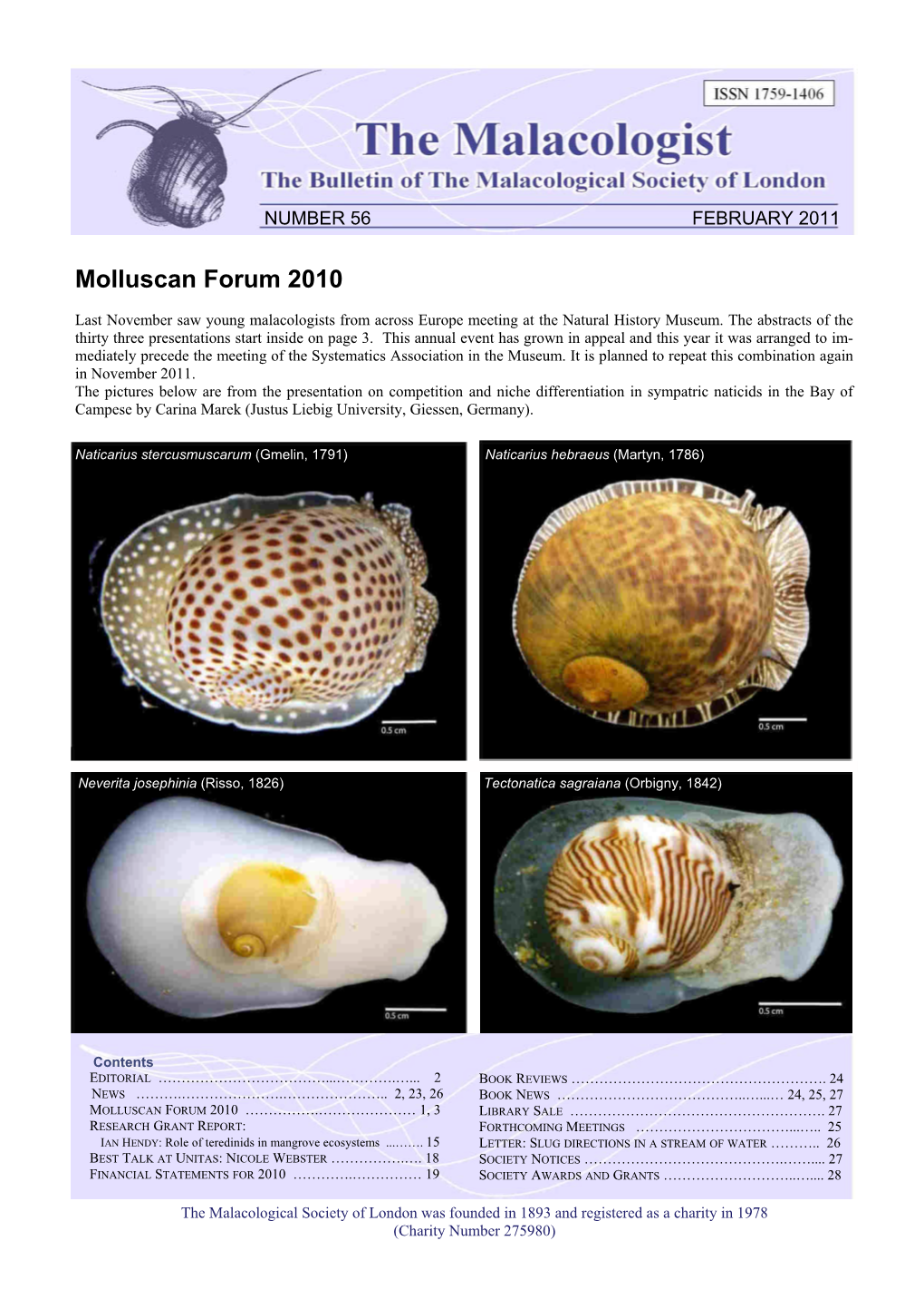 Molluscan Forum 2010