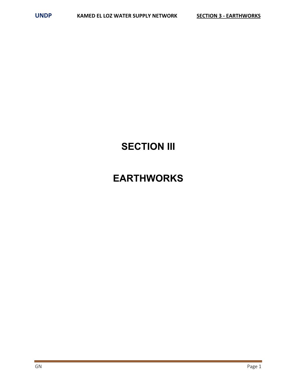 Section Iii Earthworks