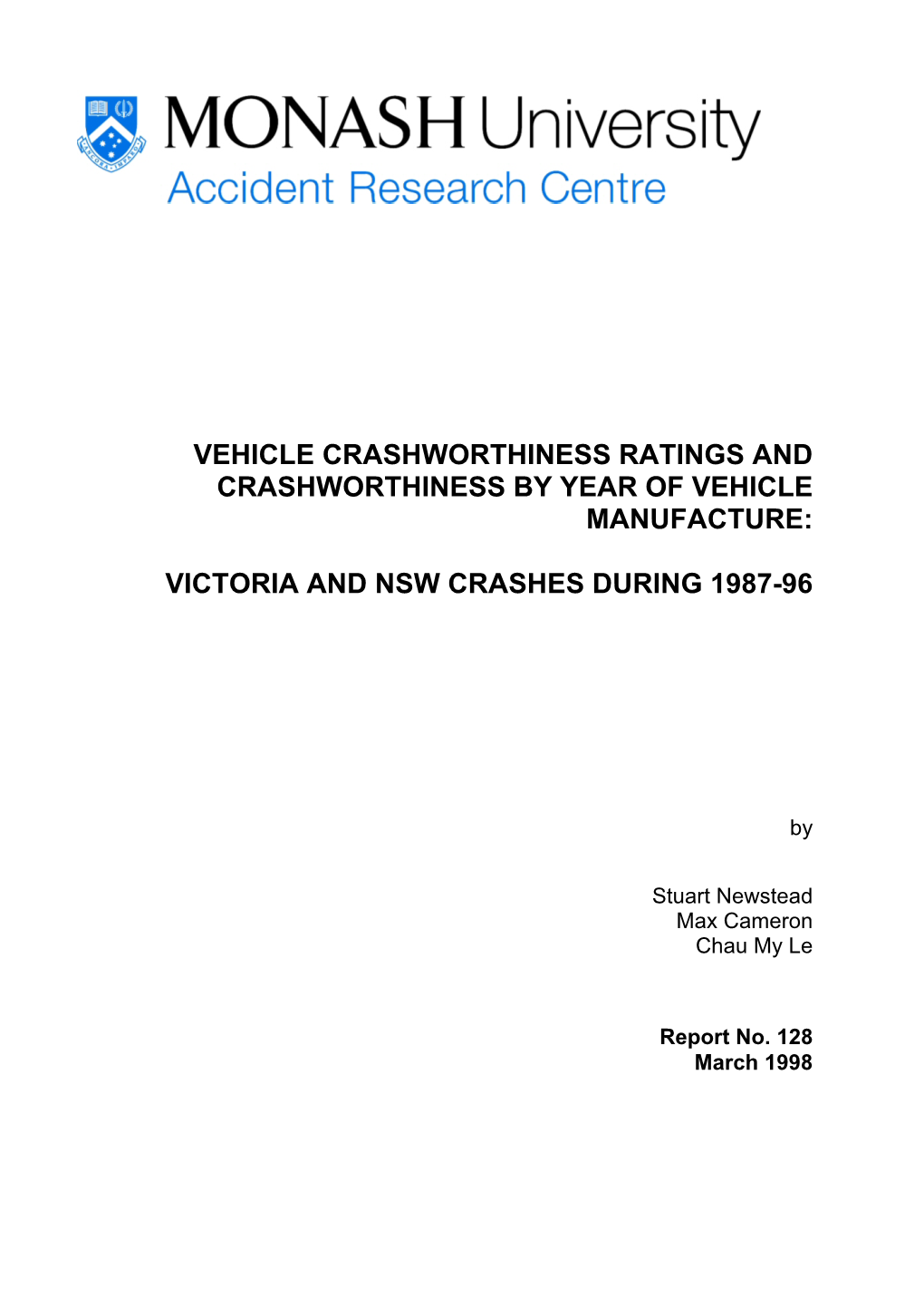 Vehicle Crashworthiness Ratings