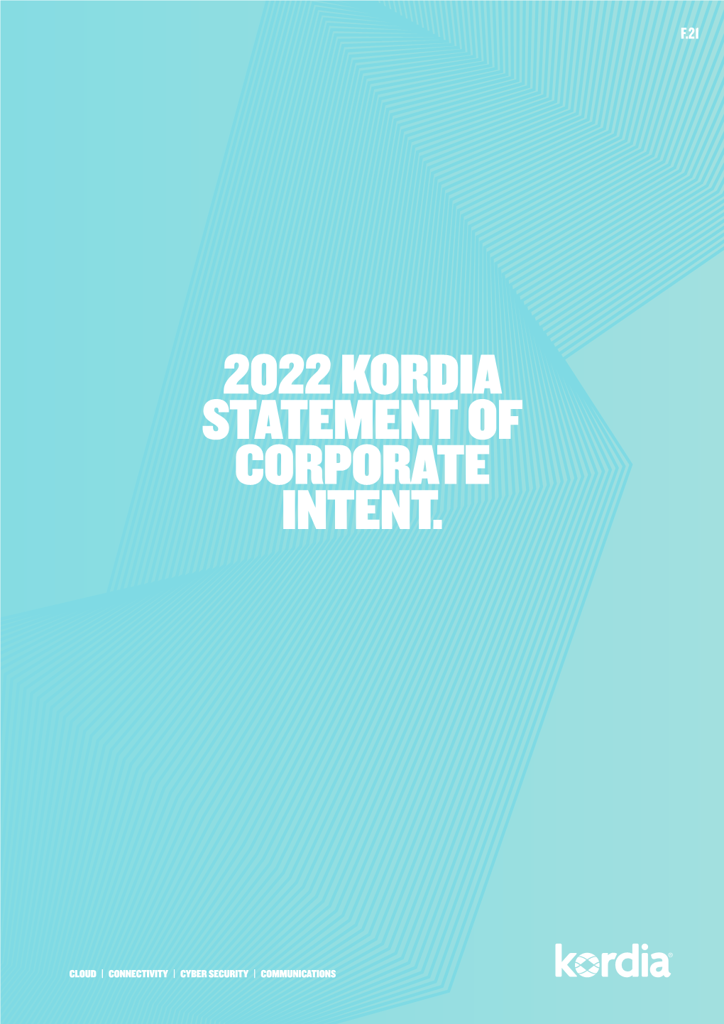 2022 Kordia Statement of Corporate Intent