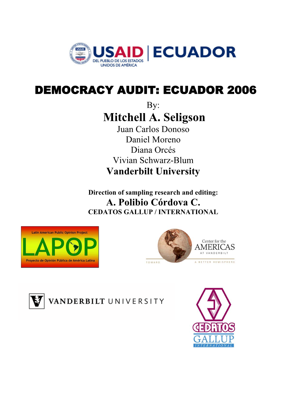 Democracy Audit: Ecuador 2006