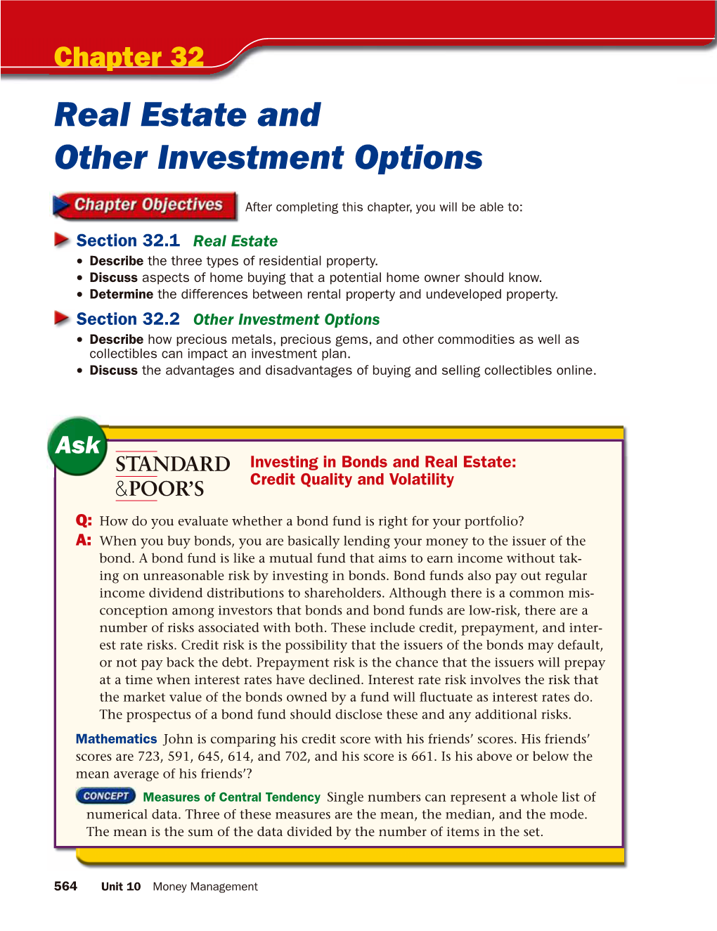 Chapter 32 Real Estate and Other Investment Options