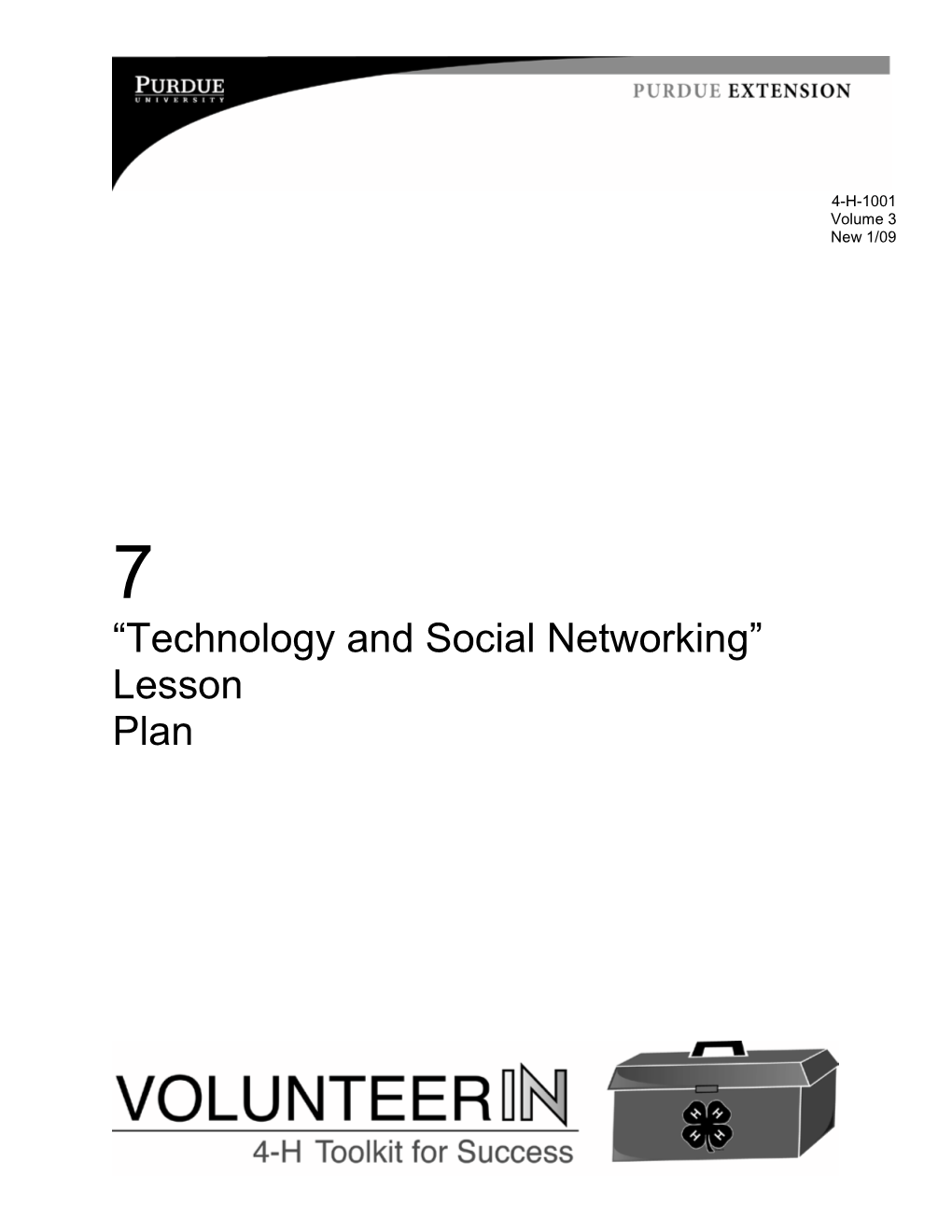 “Technology and Social Networking” Lesson Plan