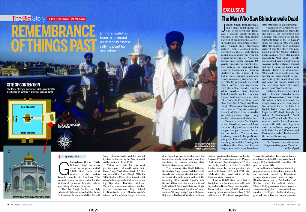 BHINDRANWALE MEMORIAL the Man Who Sawbhindranwale Dead