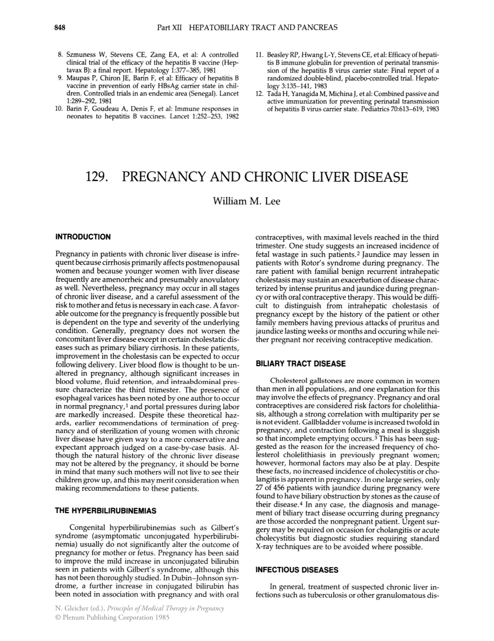 129. Pregnancy and Chronic Liver Disease