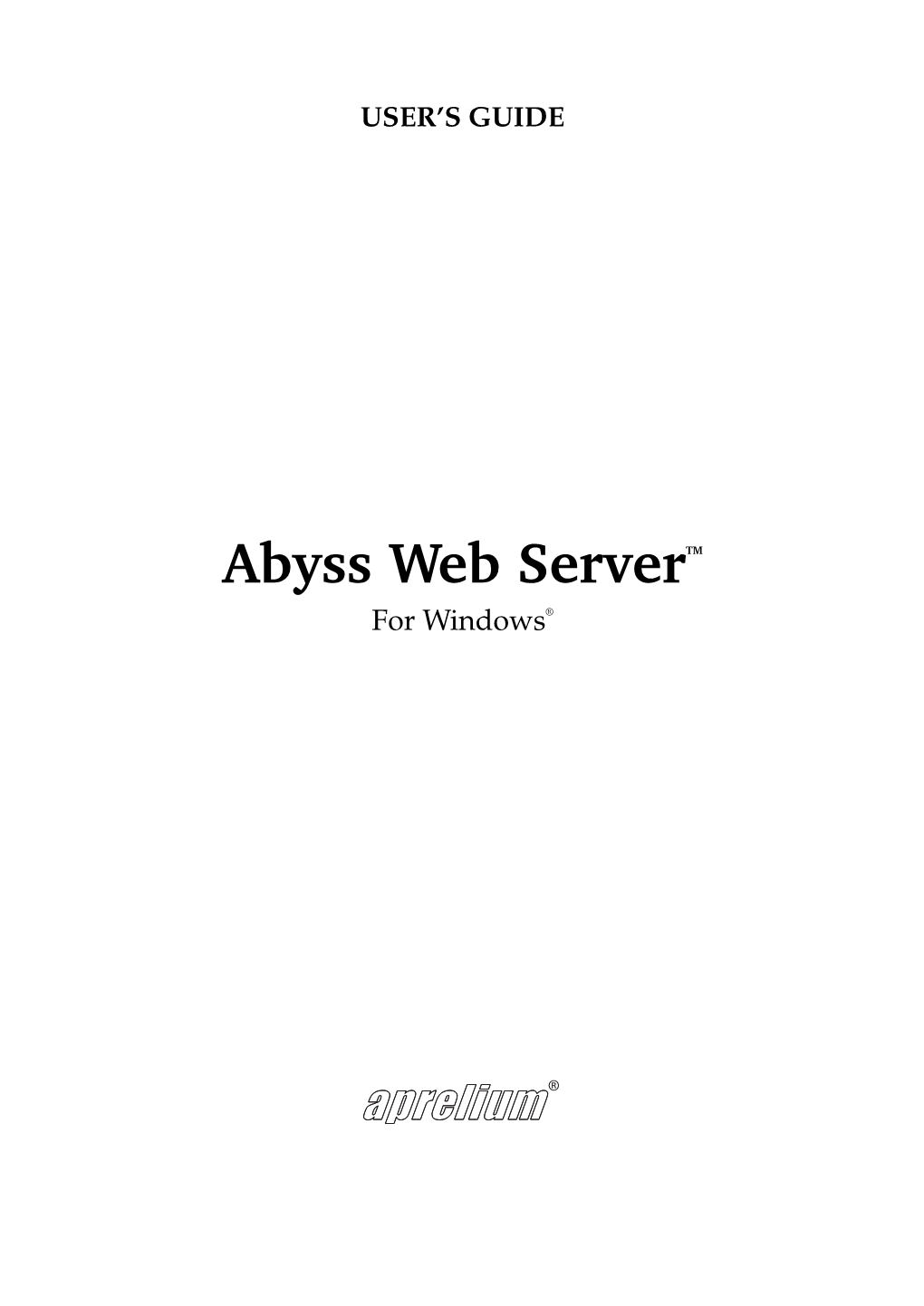 Abyss Web Server User's Guide