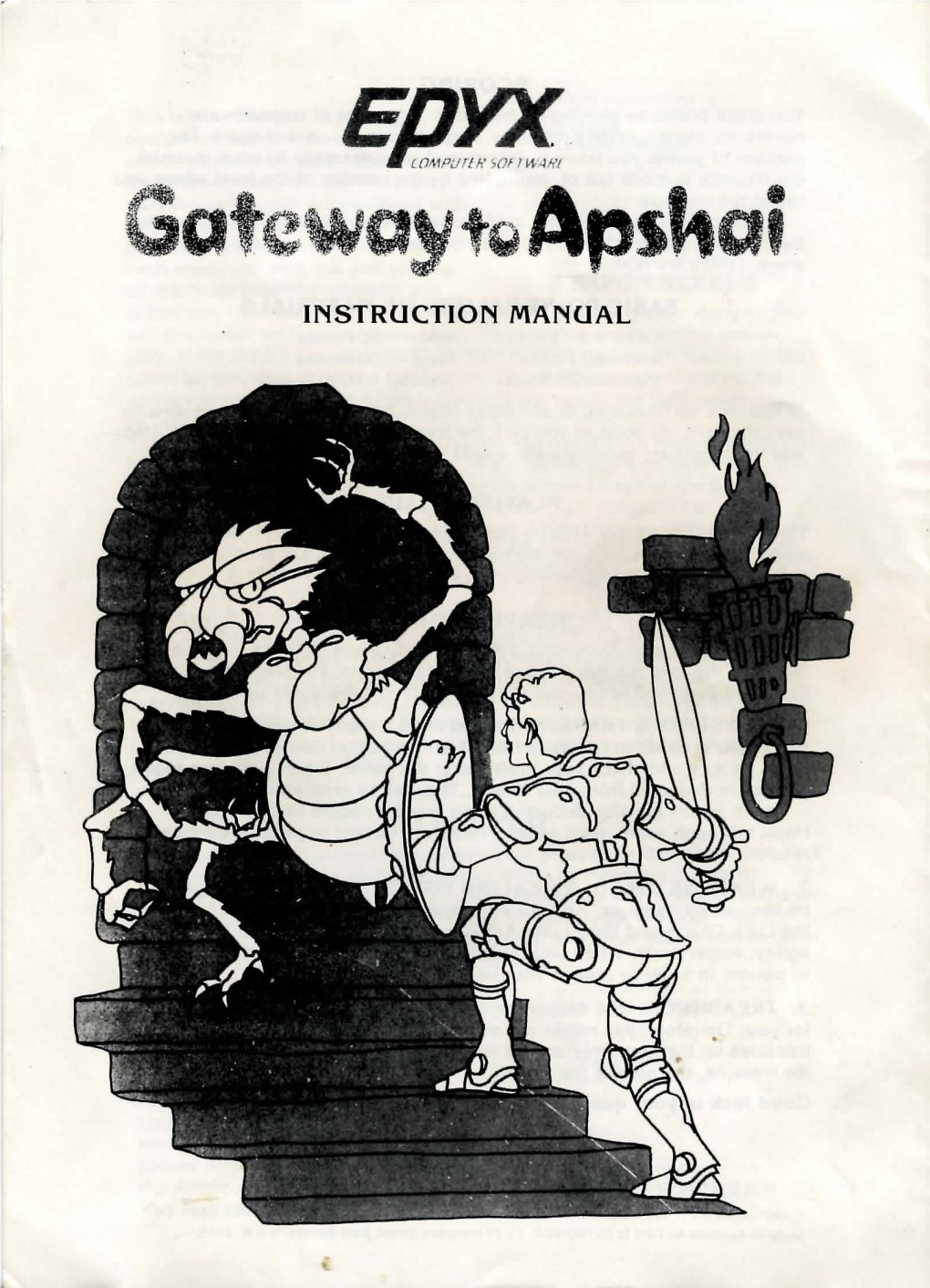 Instruction Manual Apshai's Legacy
