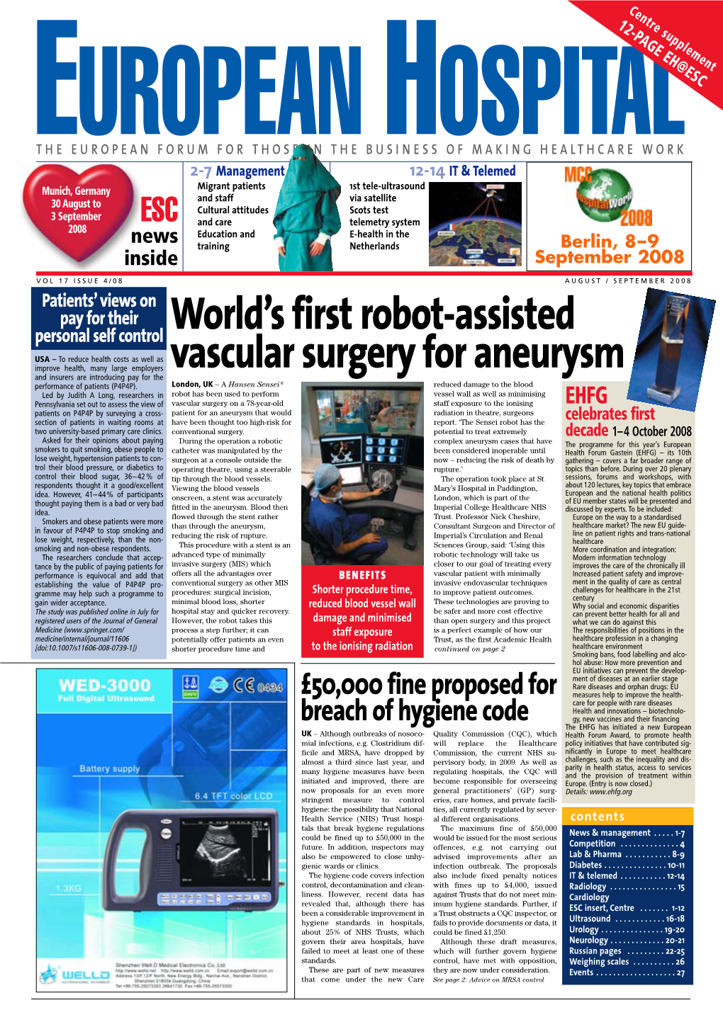 World's First Robot-Assisted Vascular Surgery for Aneurysm