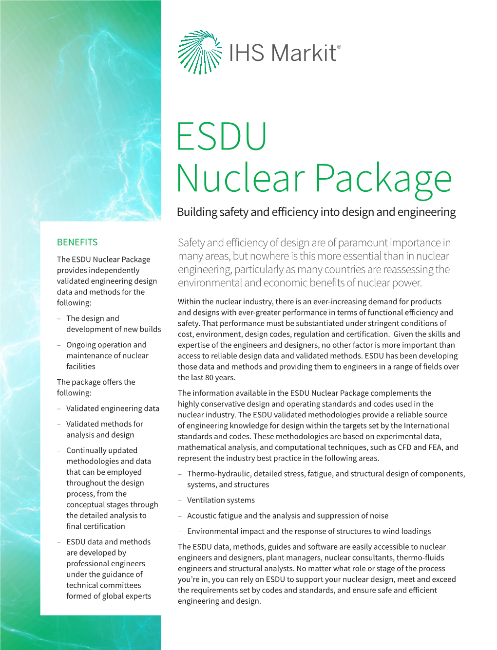 ESDU Nuclear Package Brochure