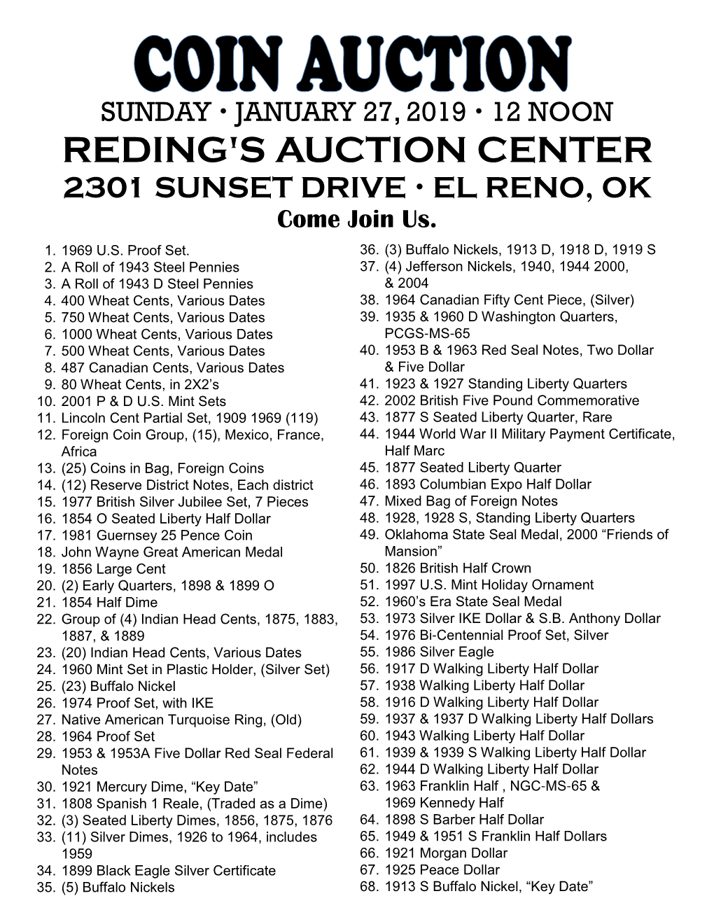 Reding's 1-27-19 Coin Auction.Pub