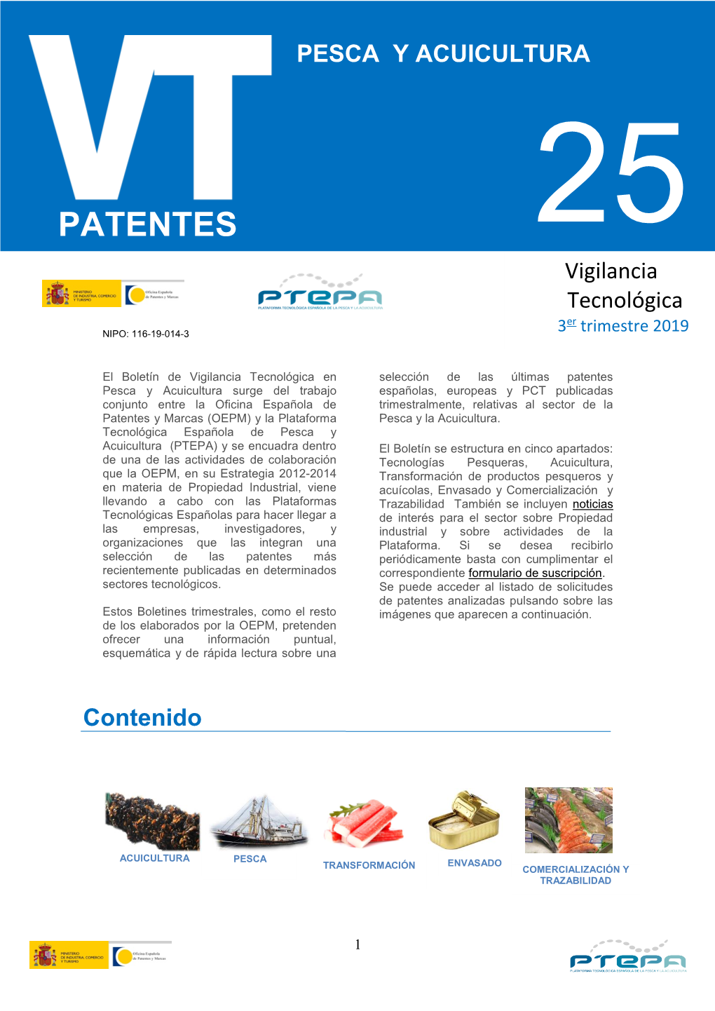 Boletín Vigilancia Tecnológica Acuicultura Y Pesca 3Er Trimestre