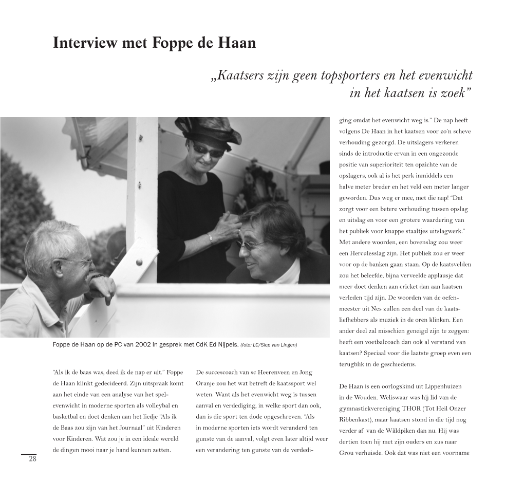 Interview Met Foppe De Haan