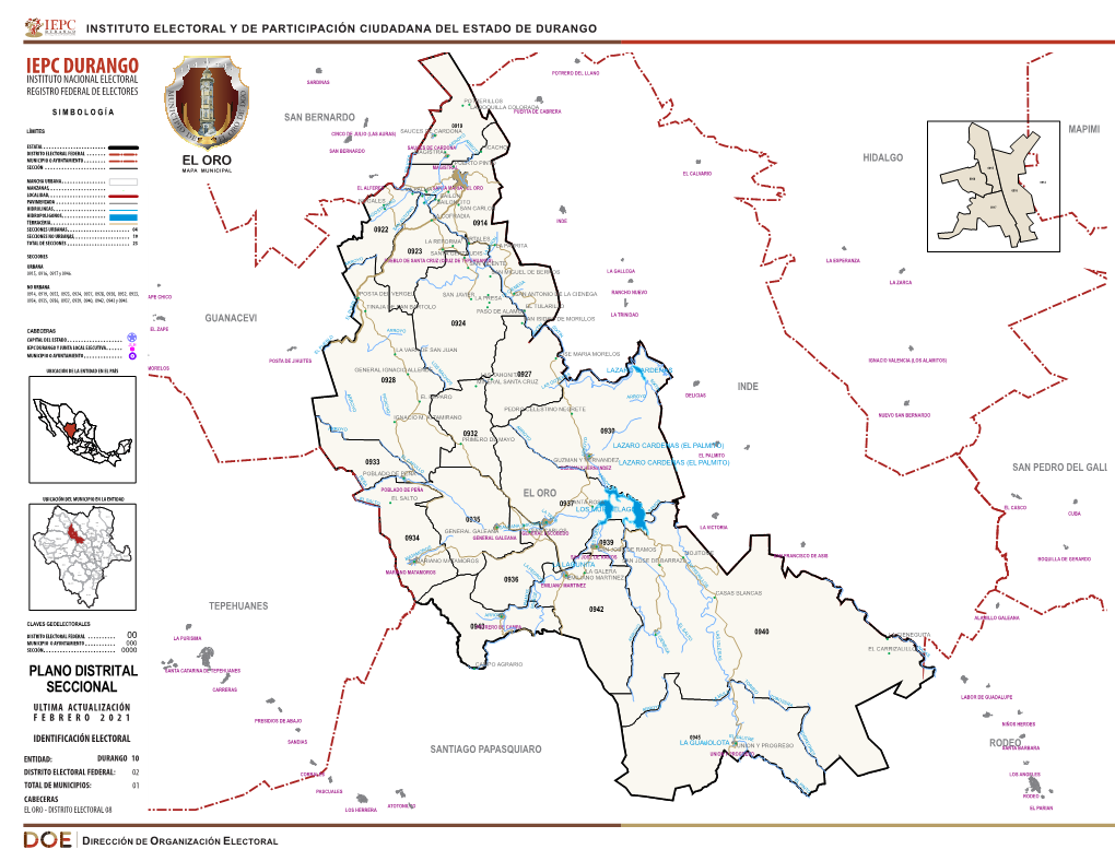 Mapas 19 Durango El Oro.Cdr