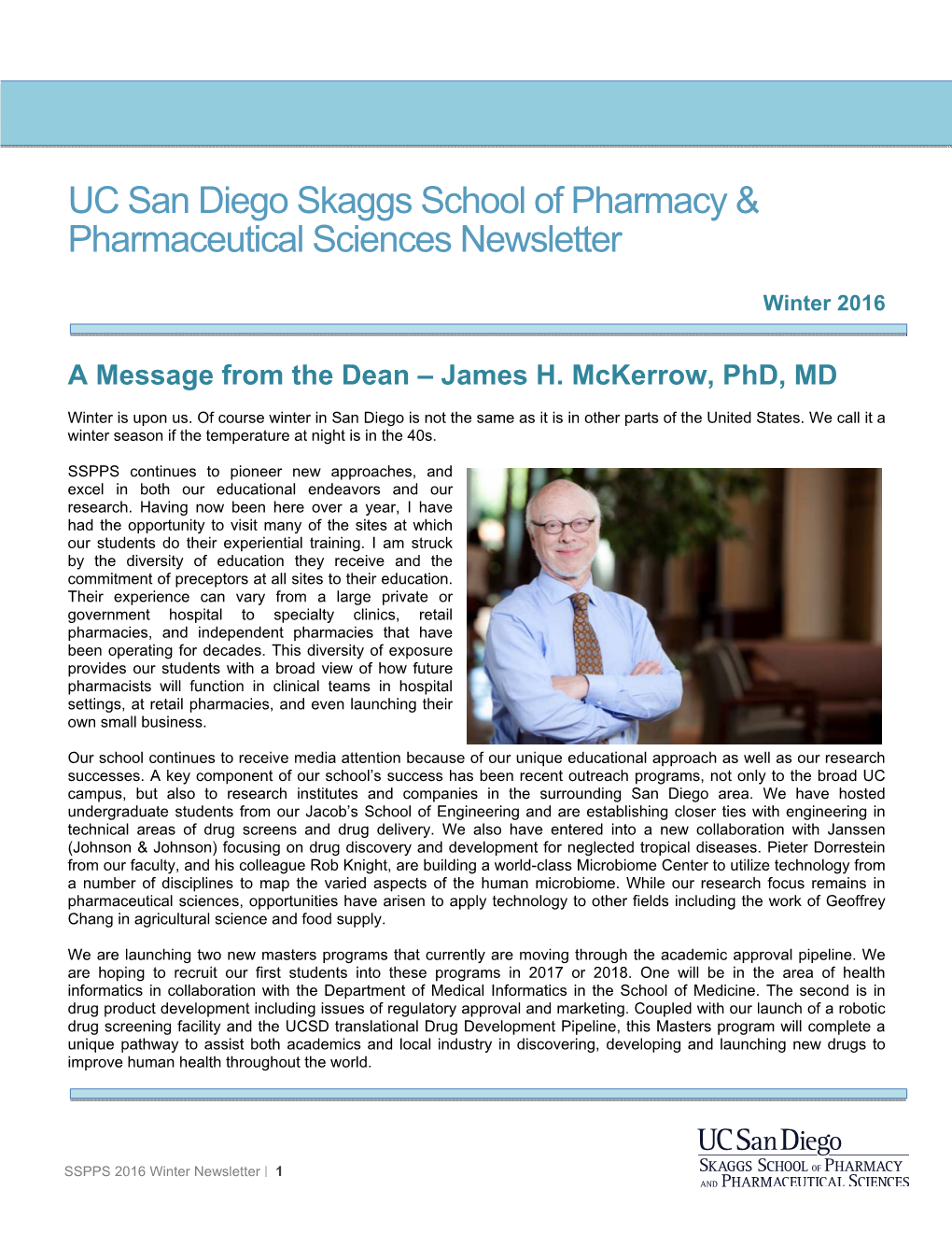 UC San Diego Skaggs School of Pharmacy & Pharmaceutical