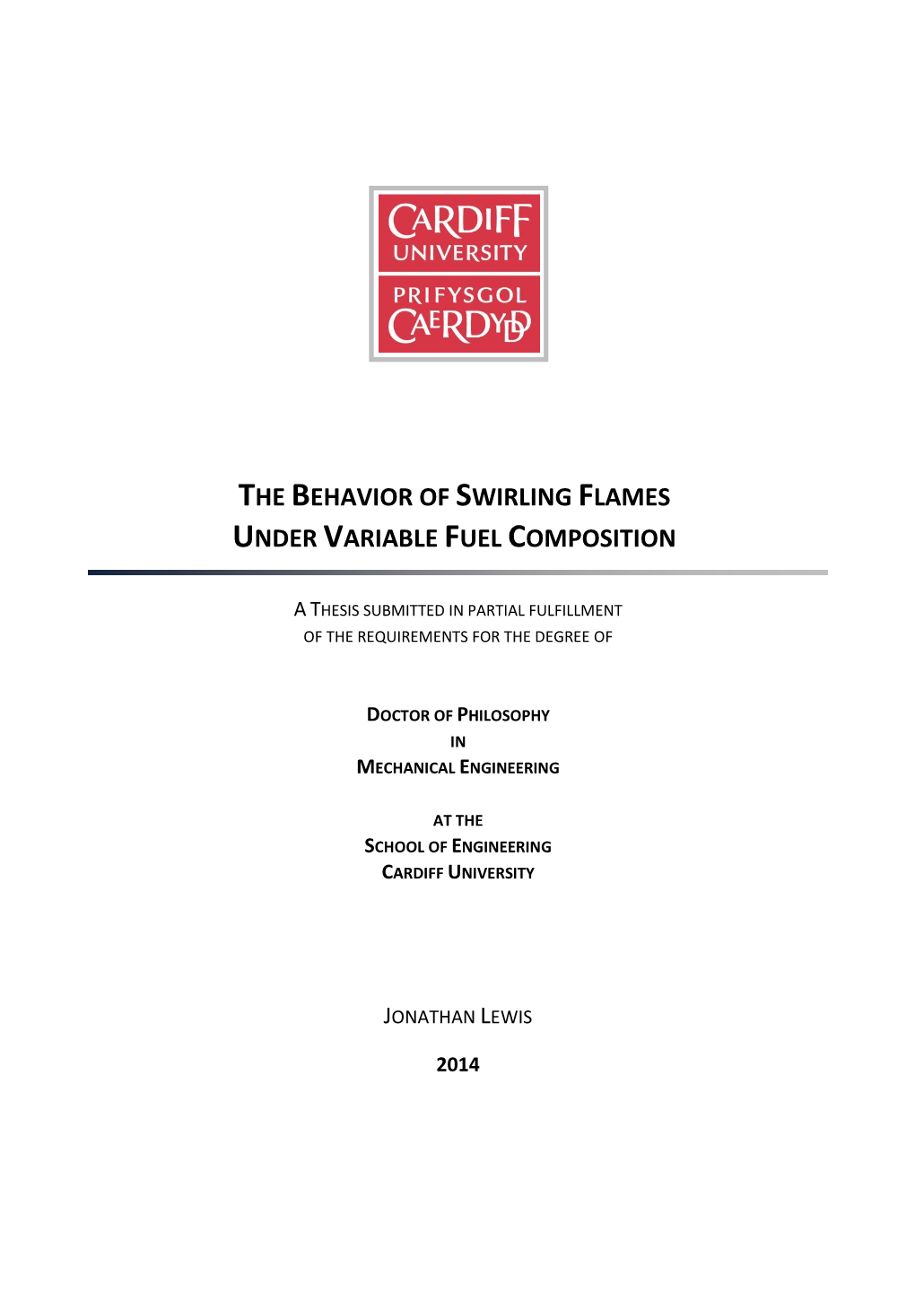 The Behavior of Swirling Flames Under Variable Fuel Composition