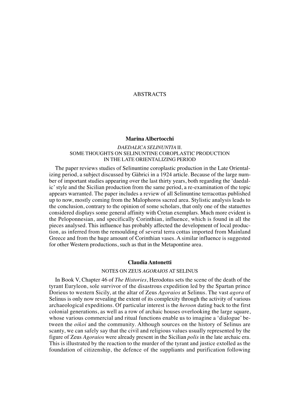 20 ABSTRACT 303 16-07-2009 13:06 Pagina 303