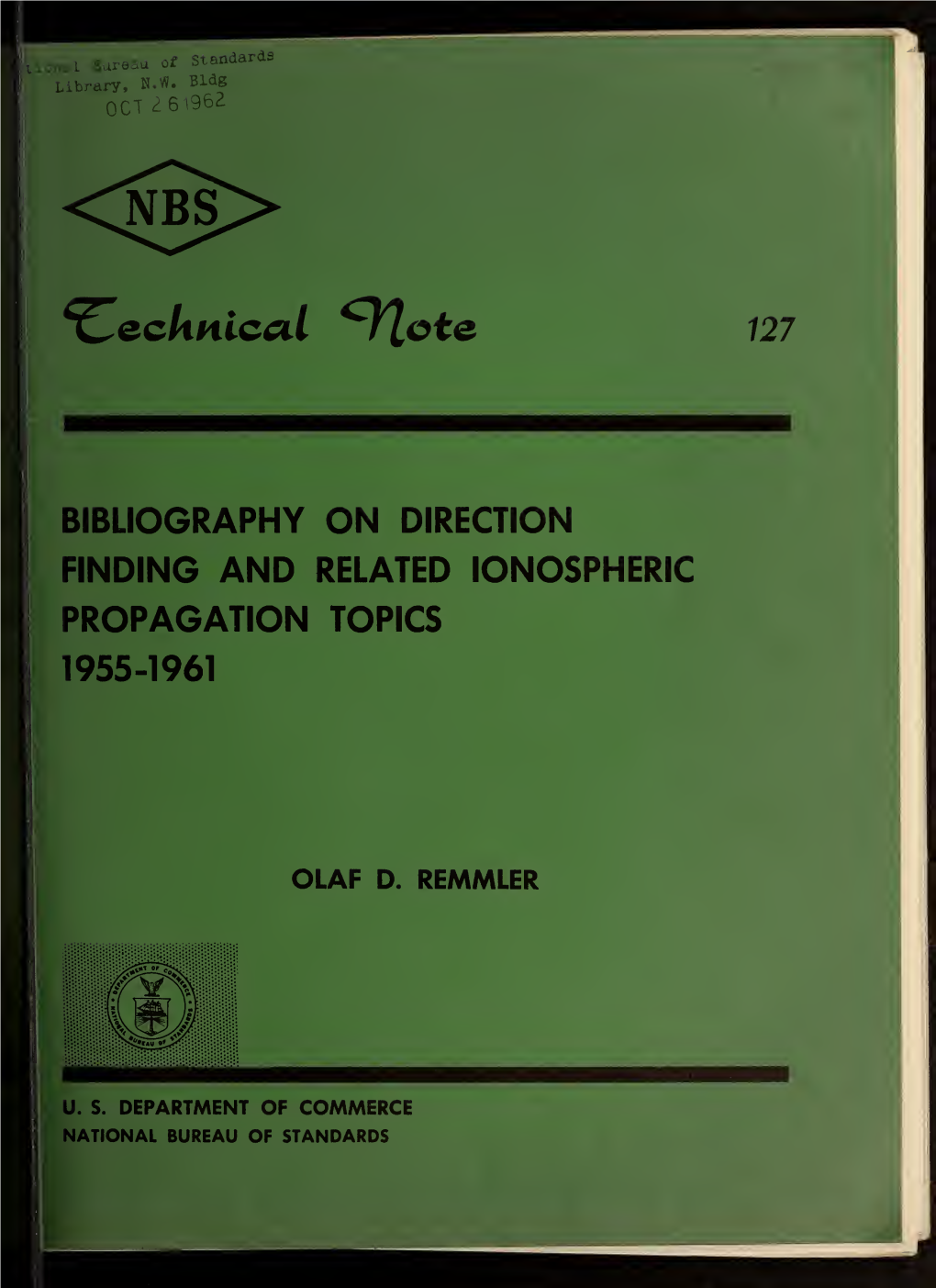 Bibliography on Direction Finding and Related Ionospheric Propagation Topics, 1955-1961