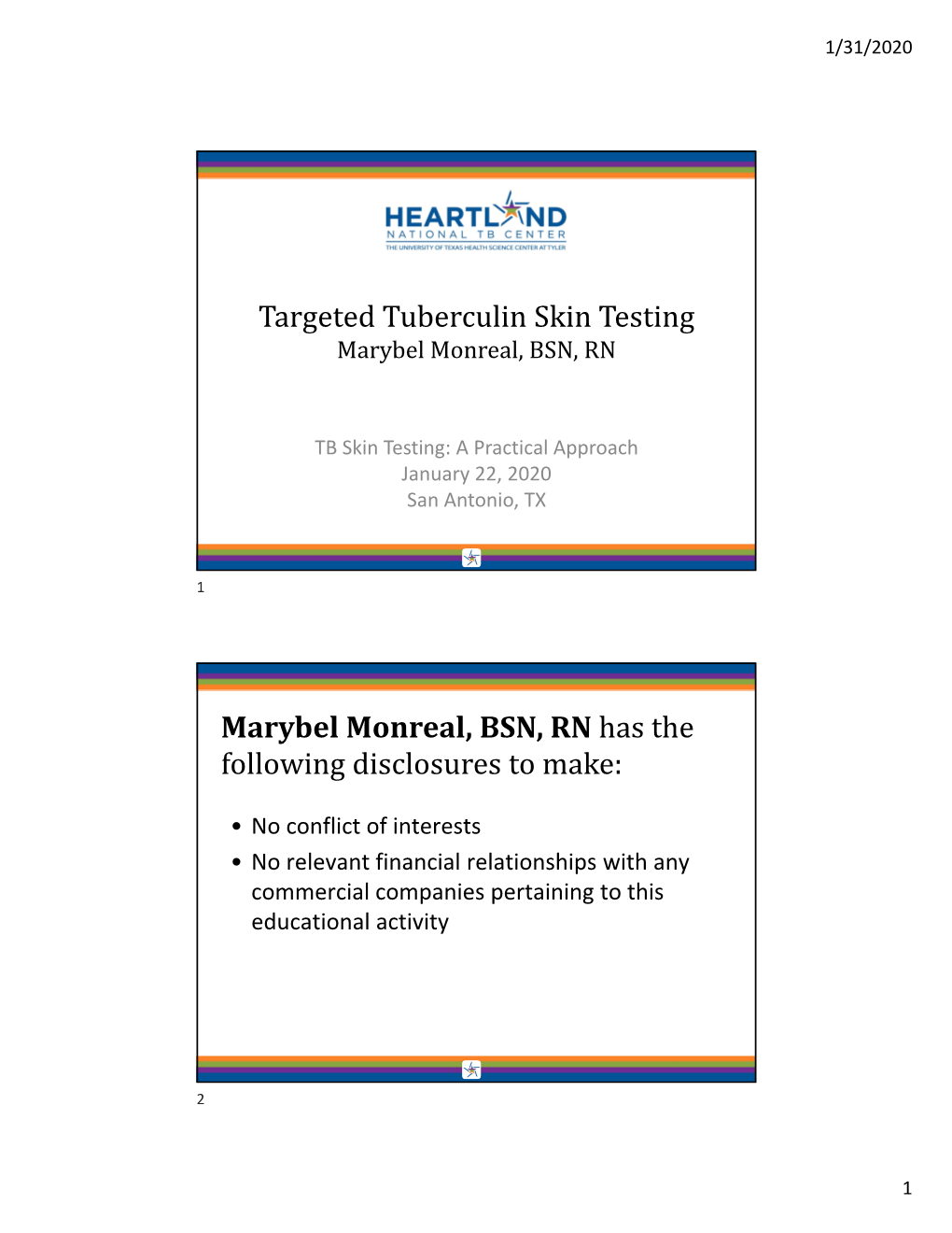 A Practical Approach :: Targeted Tuberculin Skin Testing