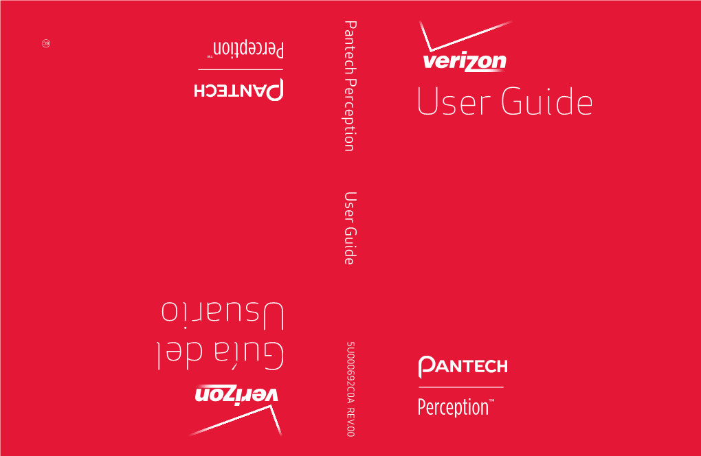 Pantech Perception User Guide 5U000692C0A REV.00 Pantech Perception™ User Guide