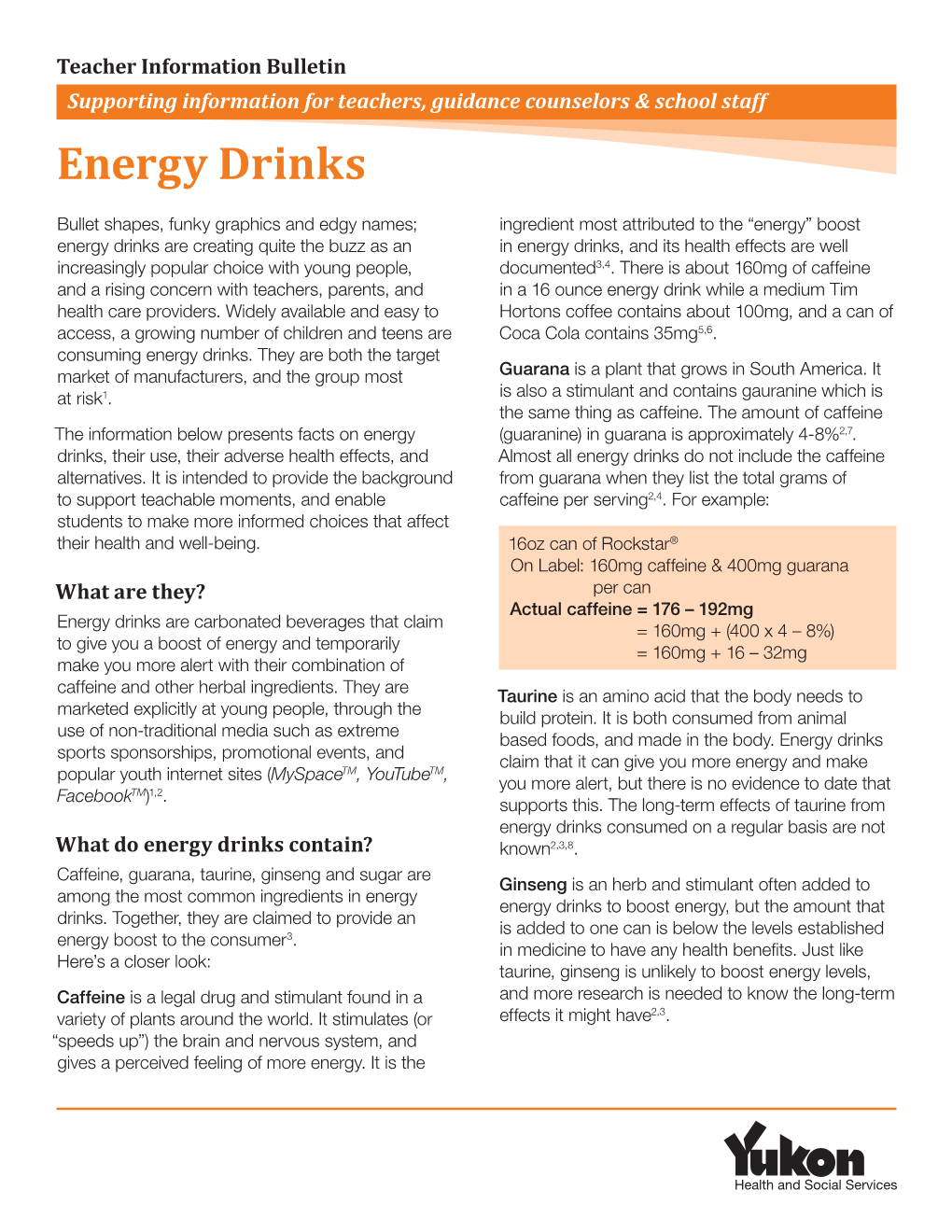 Energy Drinks