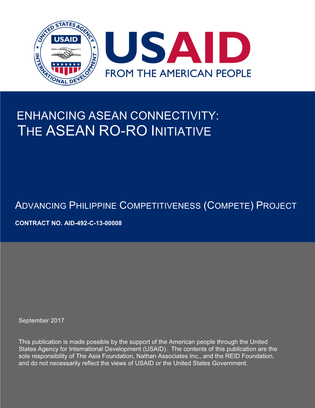 Enhancing Asean Connectivity: the Asean Ro-Ro Initiative