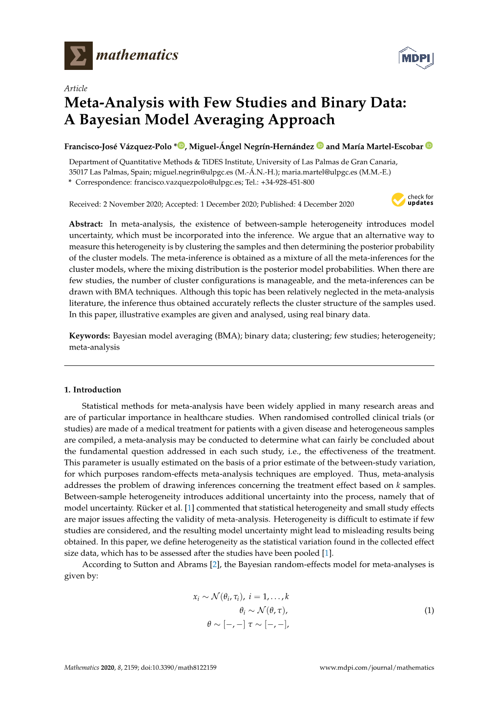 Meta-Analysis with Few Studies and Binary Data: a Bayesian Model Averaging Approach