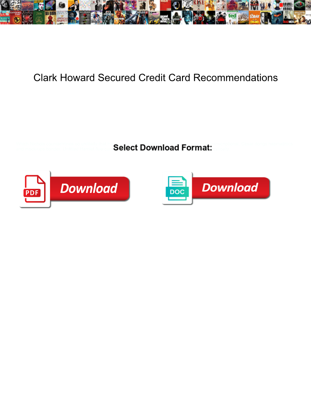 Clark Howard Secured Credit Card Recommendations