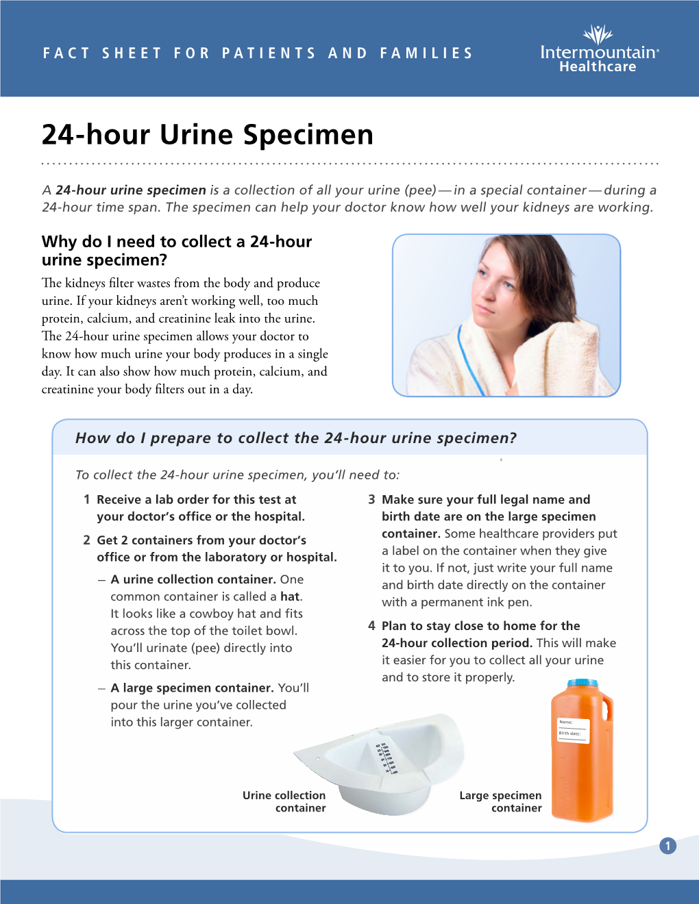 24-Hour Urine Specimen