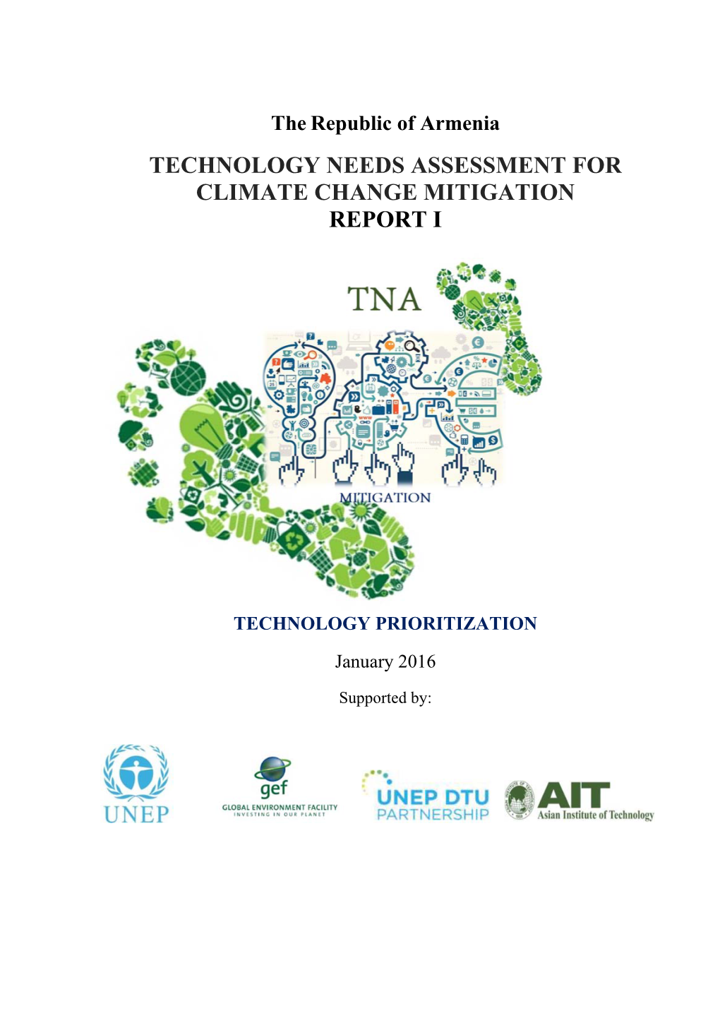 Technology Needs Assessment for Climate Change Mitigation Report I