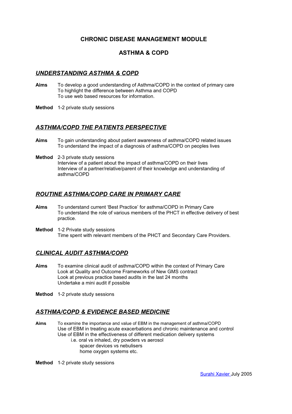 Chronic Disease Management Module