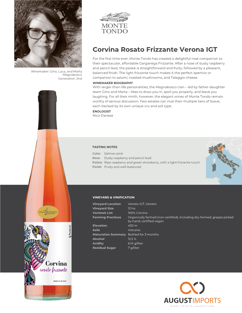 Monte Tondo | Corvina Rosato Frizzante Verona